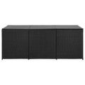 vidaXL Záhradný úložný box čierny 180x90x70 cm polyratanový