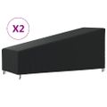 vidaXL Obaly na ležadlá 2 ks 195x76x40/80 cm, 420D oxfordská látka
