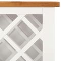 vidaXL Skrinka na víno 80x32x80 cm, dubový masív