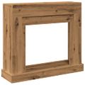 vidaXL Obloženie krbu dub artisan 100x30x87,5 cm kompozitné drevo