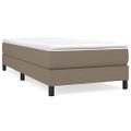 vidaXL Posteľný rám s boxspringom Taupe 90x190 cm Látka