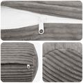 vidaXL Poťah na podložku 2 pcs HEERLEN Svetlosivá Ø 15 x 40 cm