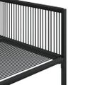 vidaXL 5-dielna záhradná jedálenská súprava čierna polyratan