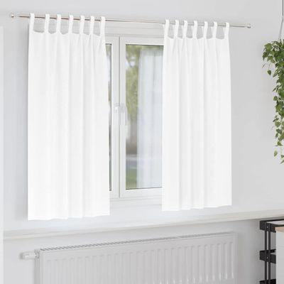 vidaXL Záclony na zatemnenie s krúžkami 2 pcs Čistá biela 175 x 140 cm