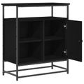 vidaXL Servírovacia skriňa Čierny dub 69 x 35 x 80 cm Kompozitné drevo