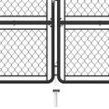vidaXL Záhradná brána z ocele 350x125 cm antracitová