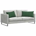 vidaXL Vankúše na pohovku 2 pcs Tmavozelená 80 x 40 cm
