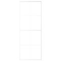 vidaXL Posuvné dvere nepriehľadné ESG sklo a hliník 76x205 cm biele