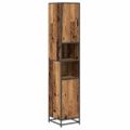 vidaXL Sada kúpeľňového nábytku 4 ks Staré drevo 35 x 37,5 x 188,5 cm