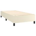 vidaXL Boxspring posteľ s matracom krémová 100x200 cm umelá koža