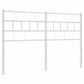 vidaXL Kovové náhradné čelo postele, biele 135 cm