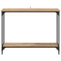 vidaXL Konzolový stôl dub artisan 101 x 30.5 x 75 cm Kompozitné drevo