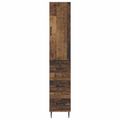 vidaXL Sada skríň 2 ks 33 x 34,5 x 90 cm Kompozitné drevo Staré drevo