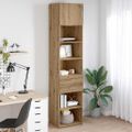 vidaXL Highboard Remeselný dub 50 x 42,5 x 225 cm Kompozitné drevo