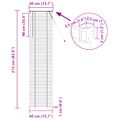 vidaXL Žalúzia Svetlohnedá s Vzorom 213 x 40 cm 25 mm PVC