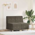 vidaXL Bezrúčková modulárna sofa jednotka 2 ks Tmavo šedá