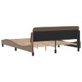 vidaXL Rám postele Dover kapučínový 160x200 cm umelá koža