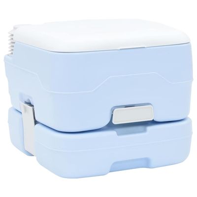 vidaXL Kempingové WC Svetlomodrá a biela 41,5 x 36,5 x 30 cm