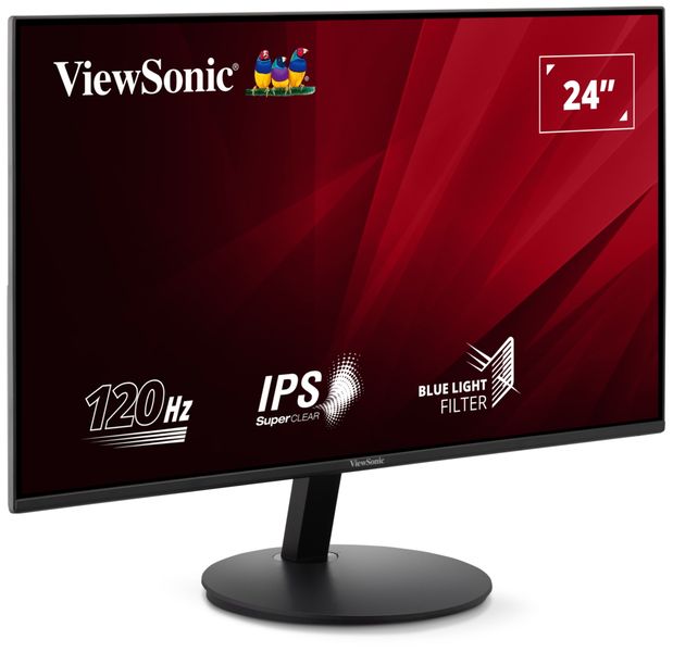 Viewsonic VA24E1-H 24" IPS/1920x1080@120Hz/5ms/250cd/VGA/HDMI/VESA LED monitor, 23,8", IPS, 1920×1080, 16:9, 120Hz, 5ms, 250cd/m2, HDMI, VGA, en. tr. D, cerný