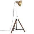 vidaXL Podlahová lampa 25 W starožitná mosadzná 75x75x90-150 cm E27