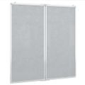 vidaXL Magnetická biela tabuľa skladacia 80x80x1,7 cm hliník