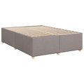 vidaXL Posteľ boxspring s matracom Sivohnedá 140 x 200 cm Látka
