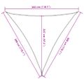vidaXL Tieniaca plachta 160 g/m² modrá 3x3x3 m HDPE