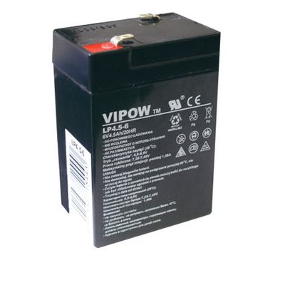 Batéria olovená 6V 4.5Ah VIPOW BAT0200