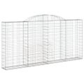 vidaXL Oblúkový gabionový kôš 300x30x140/160 cm pozinkované železo