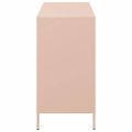 vidaXL Komoda ružová 101,5x39x73,5 cm oceľ valcovaná za studena