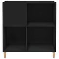 vidaXL Skrinka na platne čierna 84,5x38x89 cm kompozitné drevo