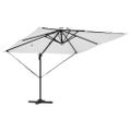 vidaXL Roma Parasol Béžová 286 x 284 x 270 cm Hliník a polyester