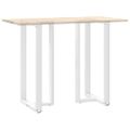vidaXL Nohy barového stola v tvare T, 2 ks, biele, 60x35x(110-111) cm, oceľové
