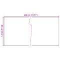 vidaXL Balkónová zástena hnedo-čierna 300x90 cm polyratan