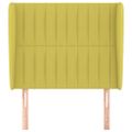 vidaXL Čelo postele so záhybmi zelené 83x23x118/128 cm látka