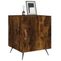 vidaXL Nočné stolíky 2 ks dymový dub 40x40x50 cm kompozitné drevo