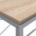 vidaXL Počítačový stôl, biela+dub 110x60x70 cm, kompozitné drevo