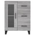 vidaXL Vysoká skrinka sivý dub sonoma 69,5x34x180 cm spracované drevo