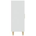 vidaXL Komoda biela 70x34x90 cm spracované drevo