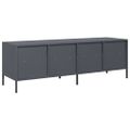 vidaXL TV skrinka antracit 135x39x43,5 cm oceľ valcovaná za studena