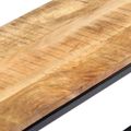 vidaXL Jedálenská lavica 120 cm masívne surové mangovníkové drevo
