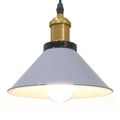 VidaXL Závesná lampa výškovo nastaviteľná E27 lesk šedá Ø 22 cm kov