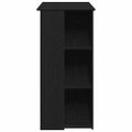 vidaXL Barový stôl 102 x 50 x 103,5 cm Kompozitné drevo Čierny dub