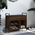 vidaXL Lavička na topánky hnedý dub 65,5x32x57,5 cm kompozitné drevo