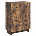 vidaXL Zásuvkový kabinet 66 x 34,5 x 90 cm Kompozitné drevo Dymový dub