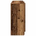 vidaXL Recepčný stôl staré drevo 200x50x103,5 cm kompozitné drevo