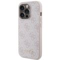 Obal Guess pre iPhone 15 Pro 6,1" GUHCP15LG4GFPI ružový HC PU 4G kovové logo