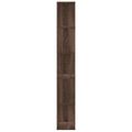 vidaXL Knižnica 5 políc hnedý dub 45x23,5x162,5 cm kompozitné drevo