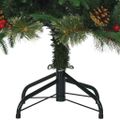 vidaXL Umelý Sklápací Vianočný Stromček Zelená 120 cm PE a PVC