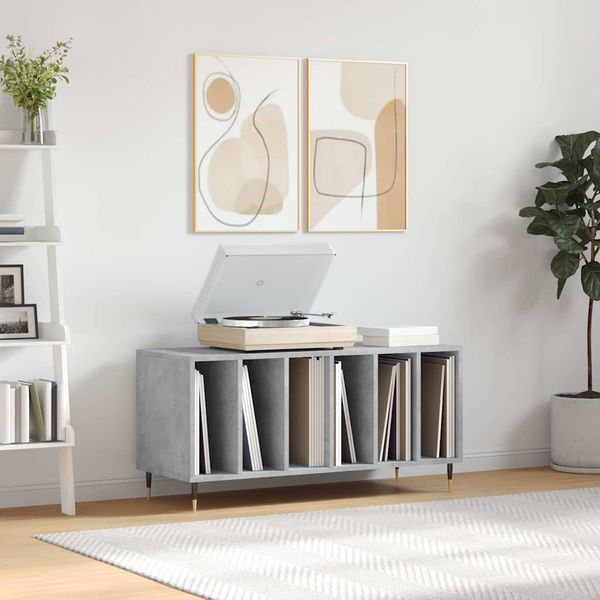 vidaXL Skrinka na platne betónovosivá 100x38x48 cm kompozitné drevo